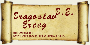 Dragoslav Erceg vizit kartica